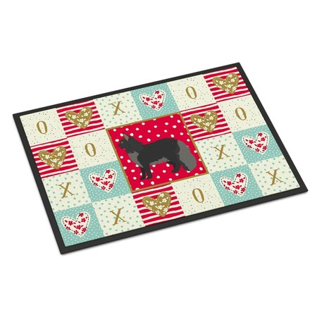Carolines Treasures 24 x 36 in. Maine Coon No.2 Cat Love Indoor or Outdoor Mat CK5643JMAT